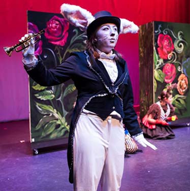 a teenager acting at Broadway Upstate Children’s Theater & Performing Arts Center in Hudson Falls NY